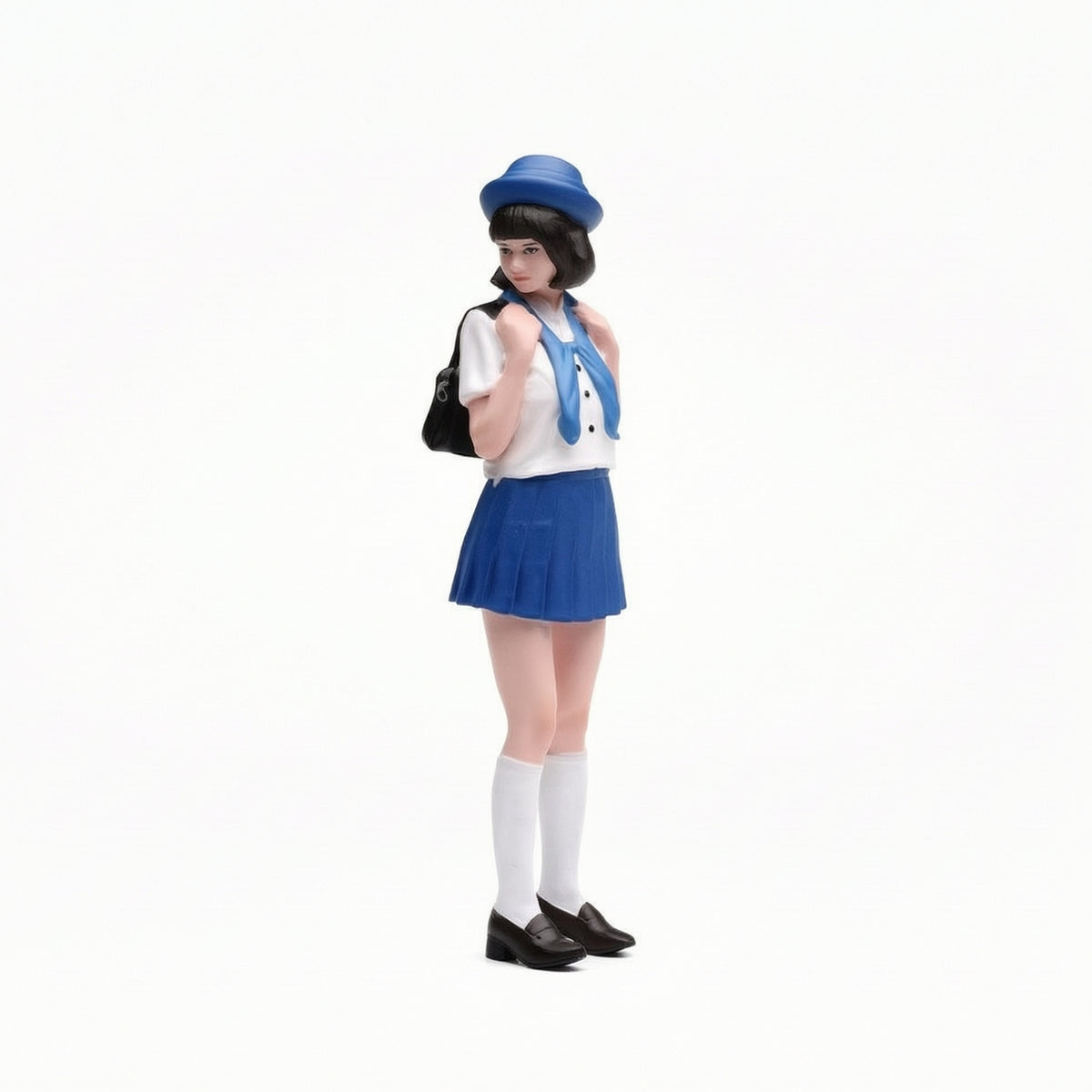 VM 1/18/24 Gentle Sweet Schoolgirl Fine Painted Miniature Scene Model with Hand-Painted Resin Figure