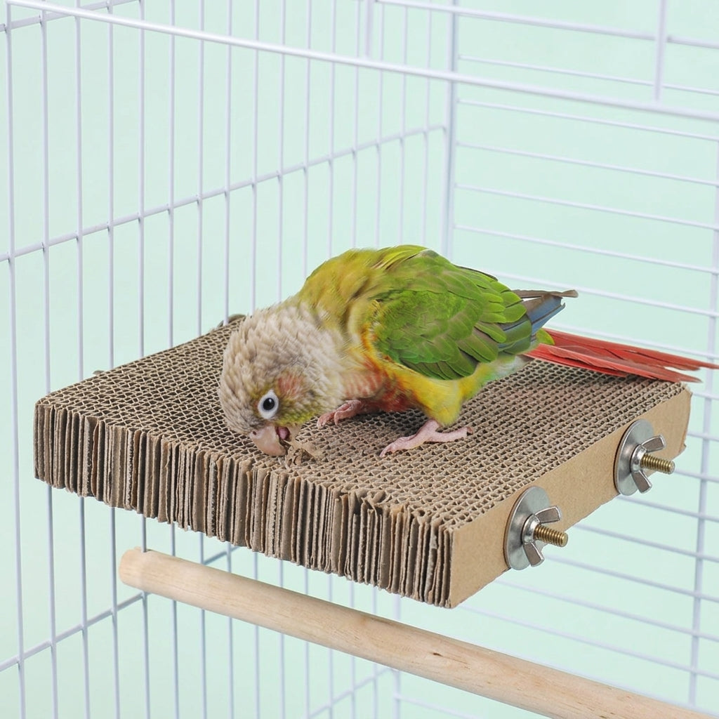 Parrot Toy Shredding and Beak Grinding Toy for Molar Health, Paper Enrichment Hanging Cage Accessory, Boredom Relief Habitat Addition