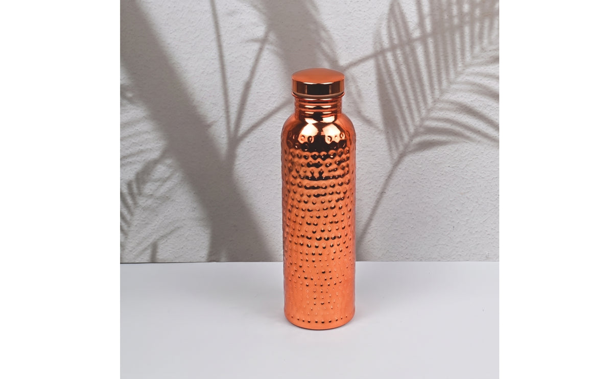 Hammered Sport Water Bottle Long-Lasting Sports Water Bottle Single-Walled Slim for Hikers, Commuters, Daily Hydration, Hiking, Gym