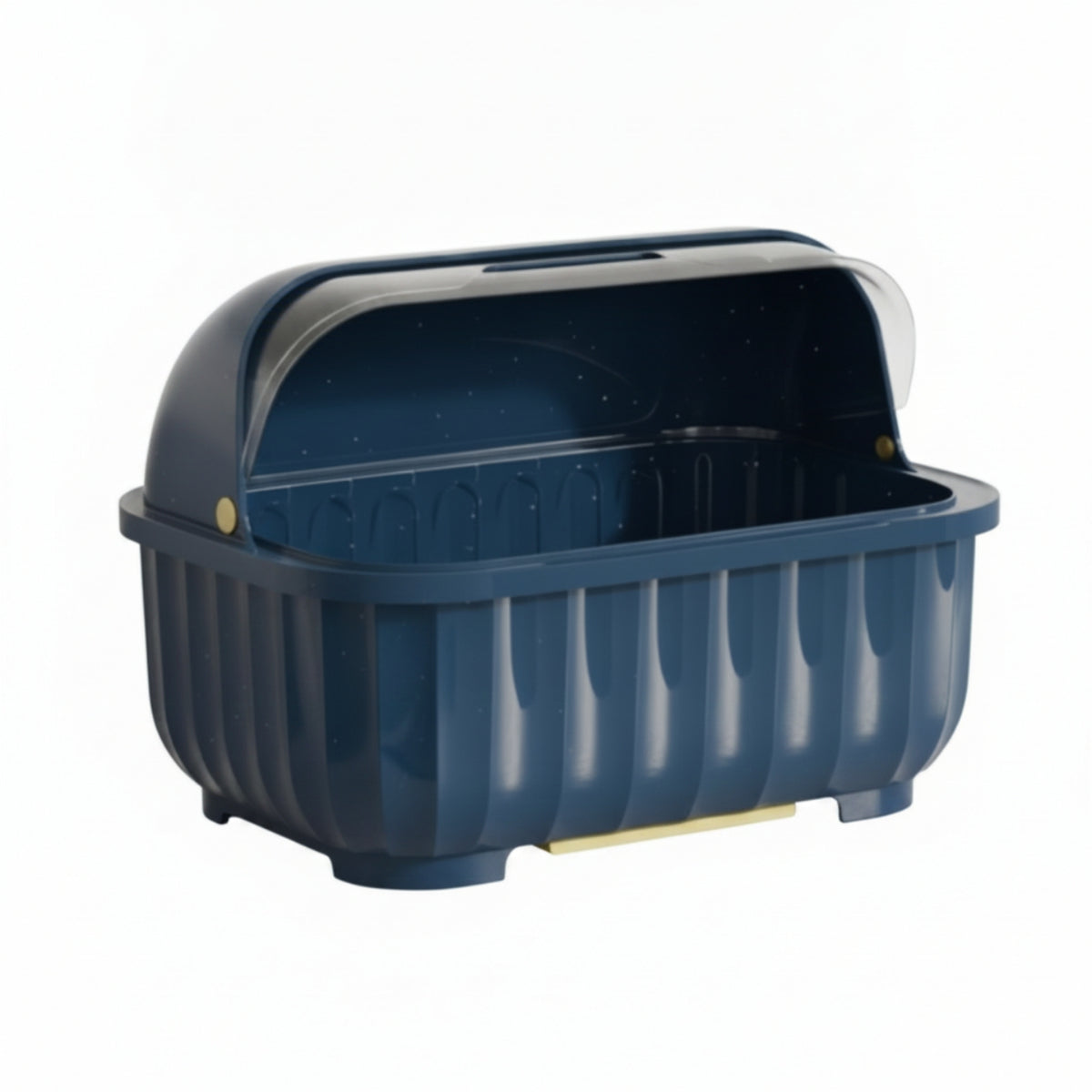 Dustproof Dish Dryer with Lid Dust-Resistant Cover Covered Dish Rack Easy to Clean Utensil and Cup Holder Drain Tray