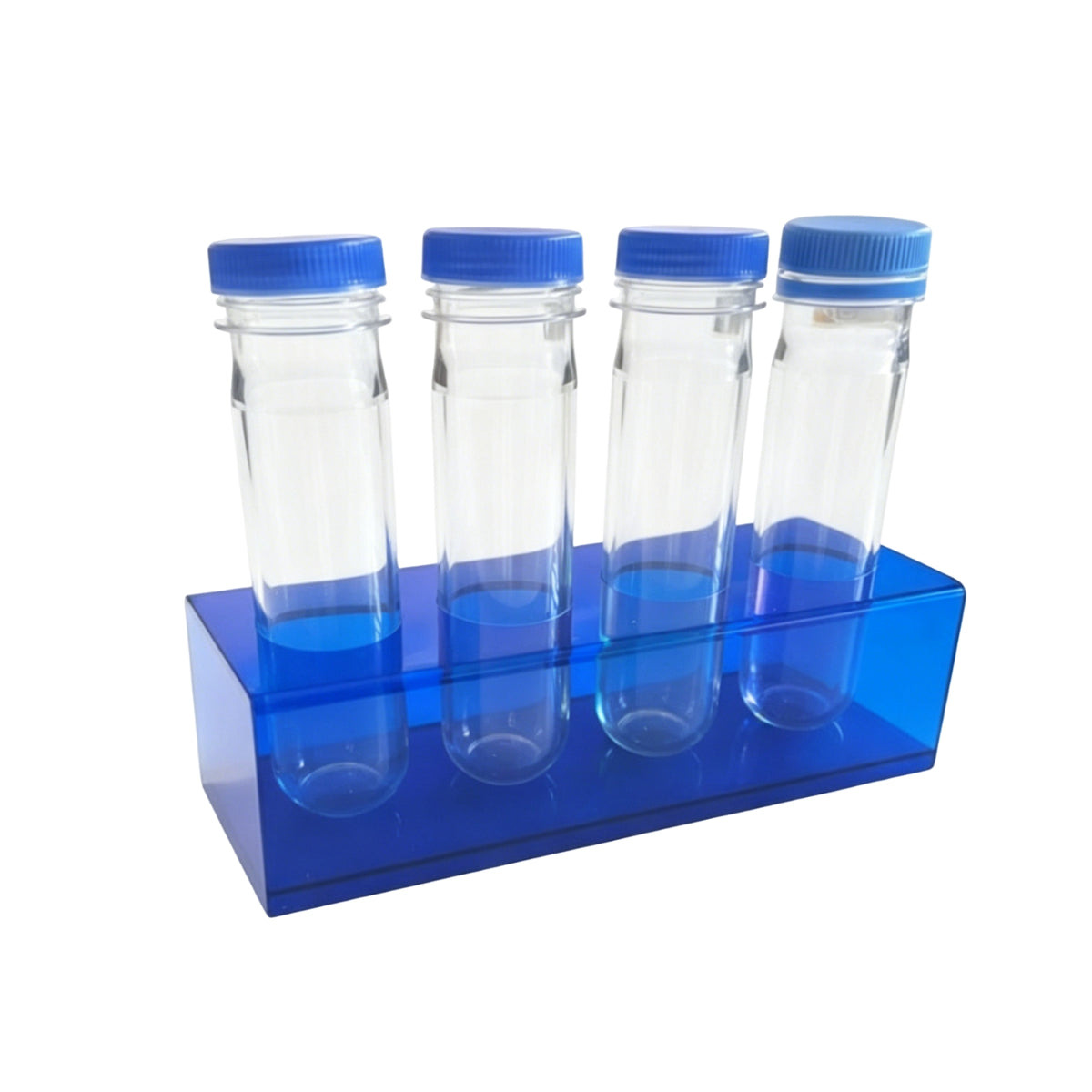 Acrylic Testing Tube Organizer with Lids Transparent Testing Tube Organizer with Tubes High Clearness Holder for Teachers