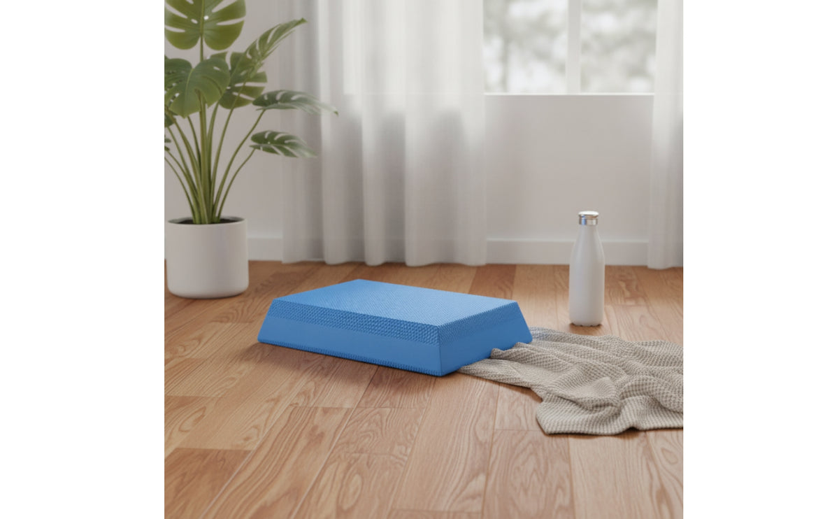 Anti-Slip Trapezoidal Balance Pad Textured Stability Training Pad Cushioned Balance Wedge Versatile for Yoga