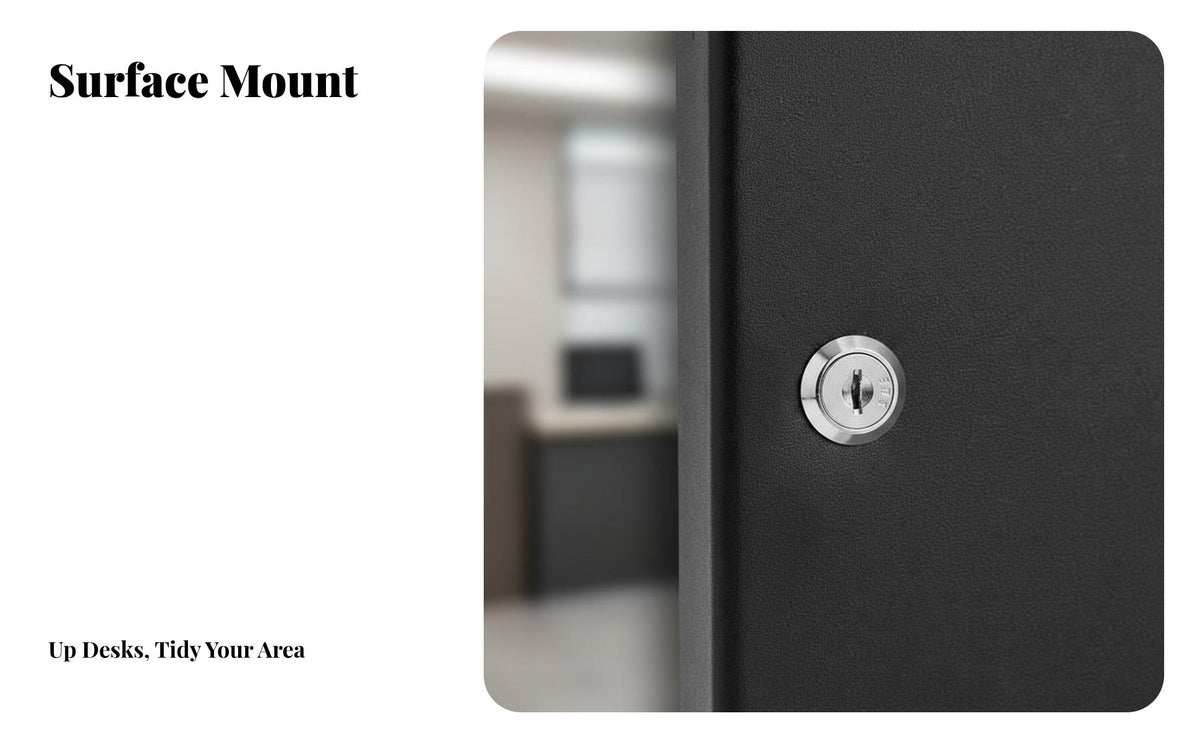 Lockable Design Wall-Mounted Keyed-Lockbox Large Capacity Wall-Mounted Key Cabinet Lock Box for Realty Estate Agents, Property Managers, Rental Properties, Building Management, Warehouse, Garage