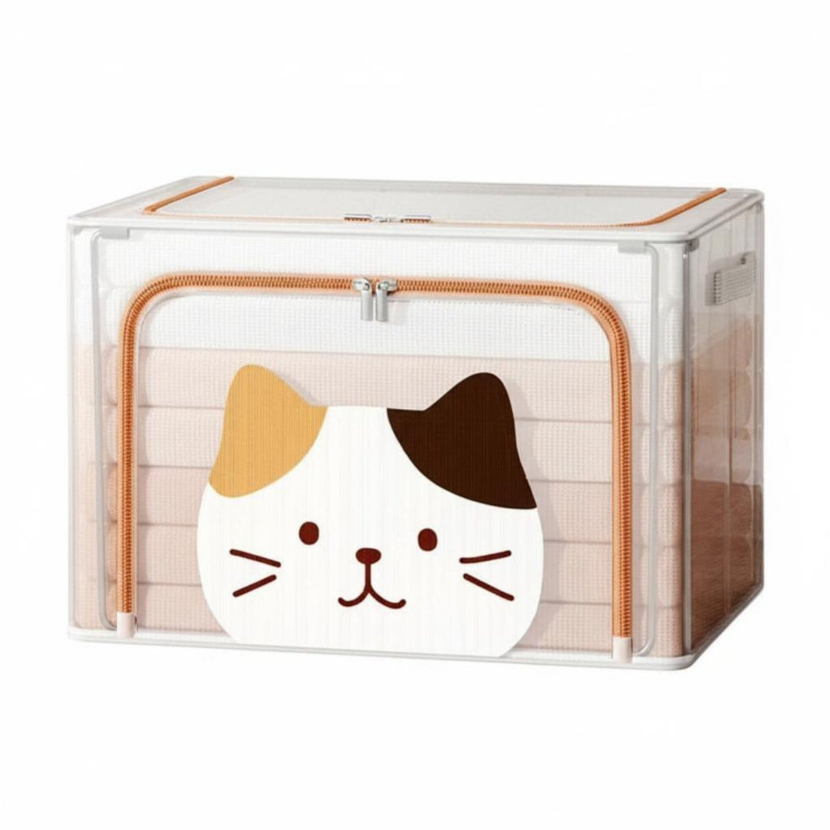 Foldable Frame Storage Box Large Capacity Stackable Framed Box Clear View panel