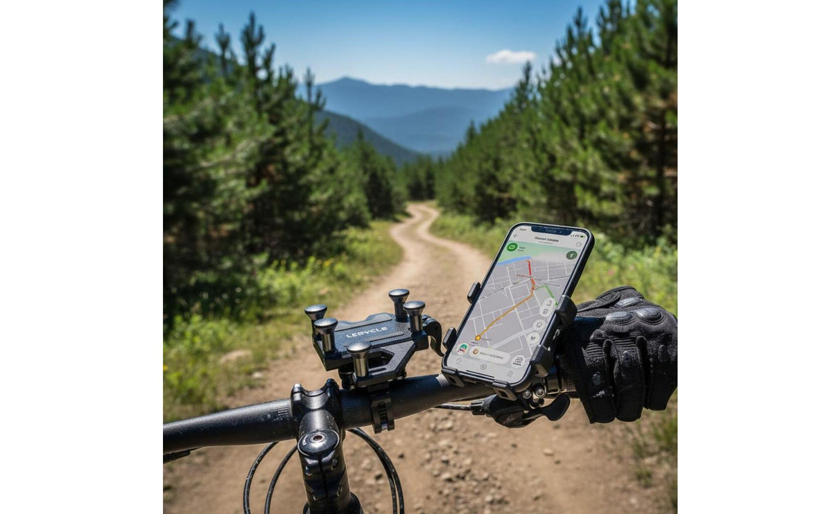 Waterproof Two-Wheeler Phone Bracket Shockproof Bike Phone Holder Navigation Transport Gear Stable Grip for Cyclists, Motorcyclists, Cycling, Motorcyc