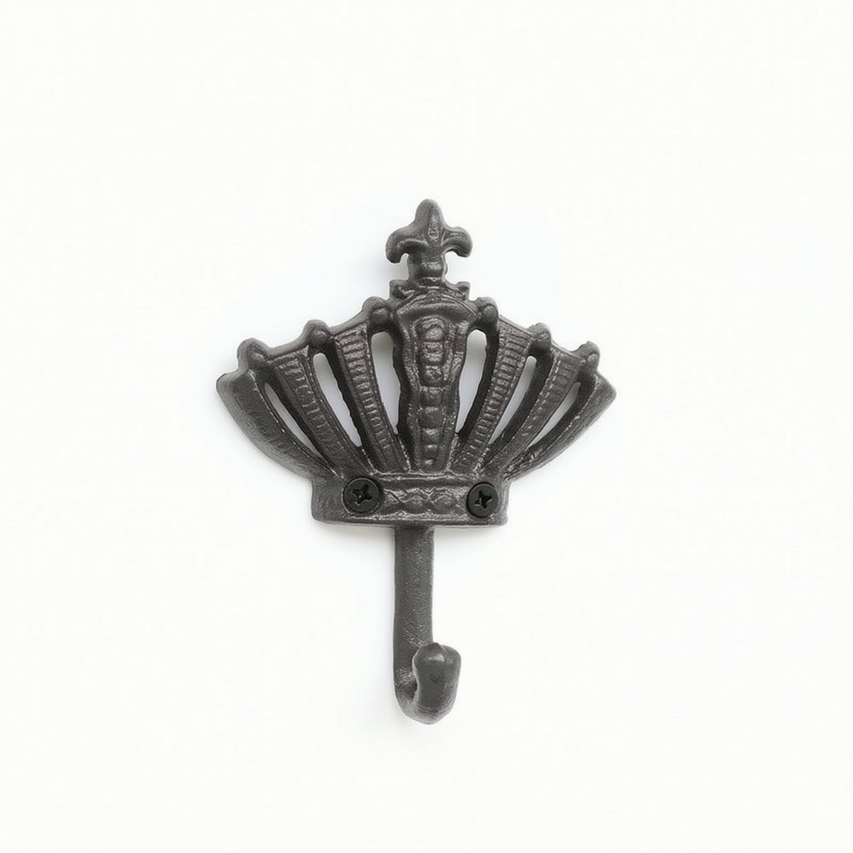 Ornate Wall Hook Heavy-Duty Iron Hook with Screws Sturdy Cast Iron Hooks for Closet