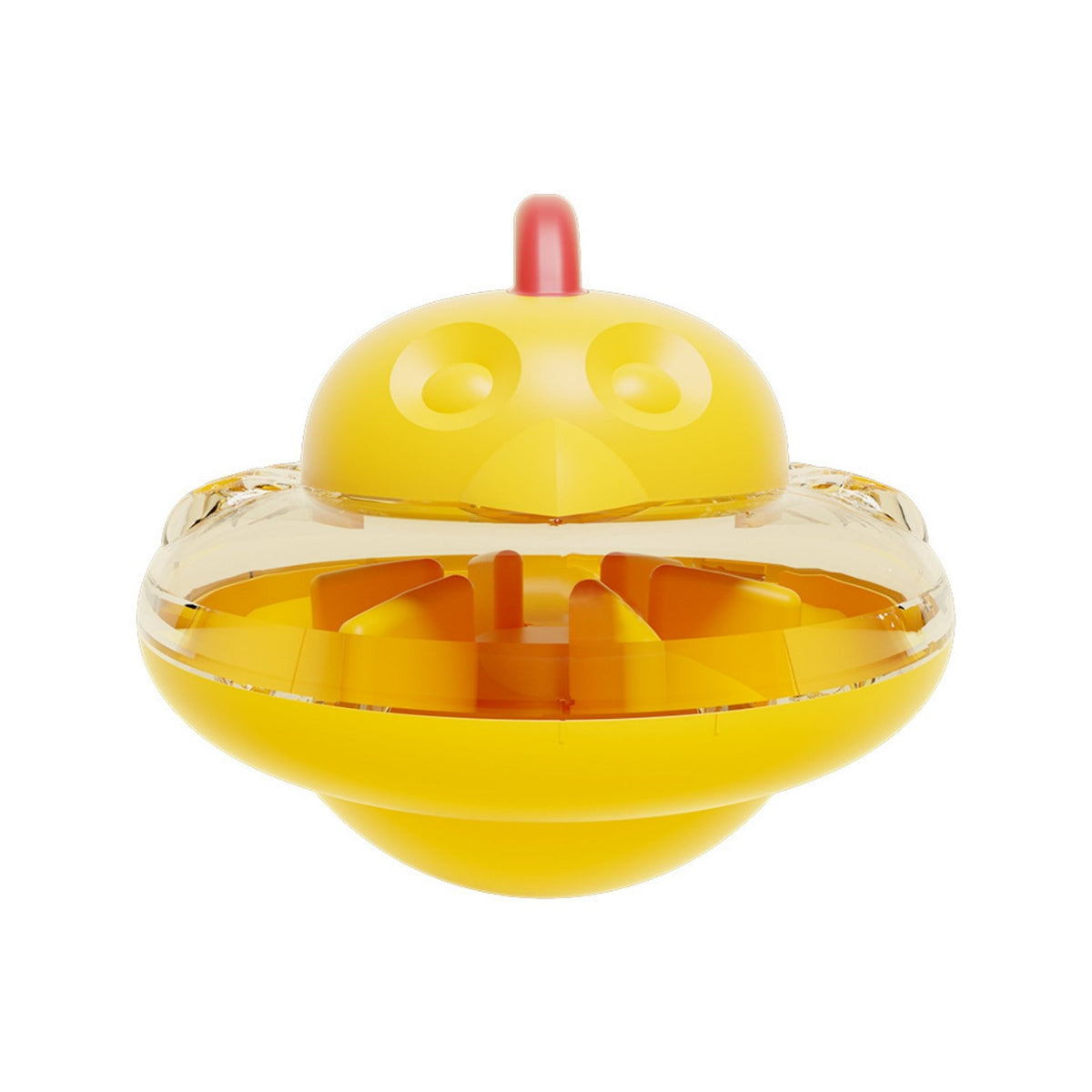Chick Shaped Wobbler Toy Chew-Resistant Cat Brain-Teaser Feeder Mental