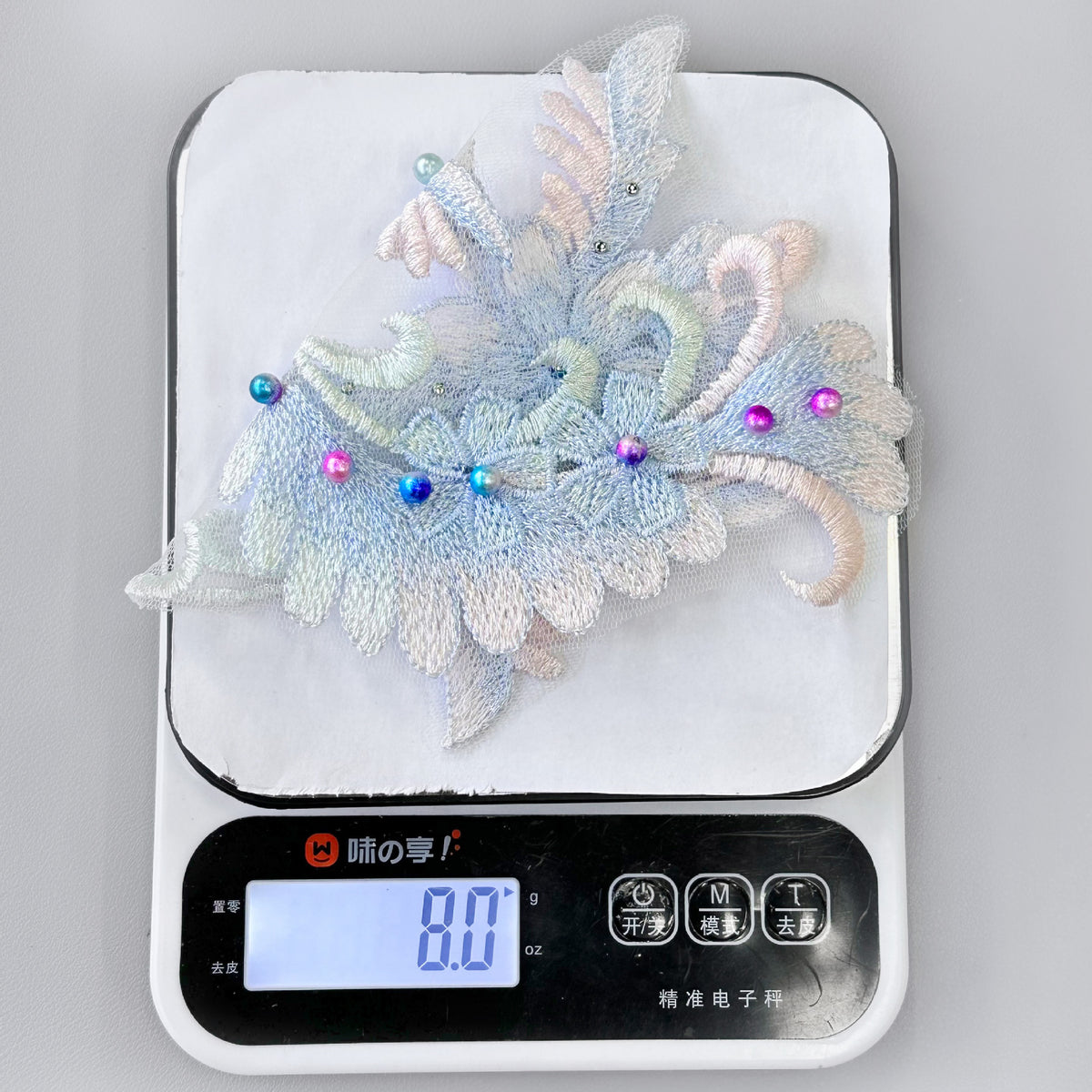 Colorful 3D Embroidery Beaded Patch