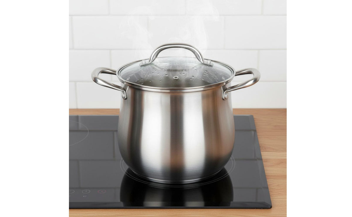 Large Stainless Steel Soup Pot Thickened Construction Stainless Steel Stock Pot Large Stockpot with Lid Even Heat Distribution
