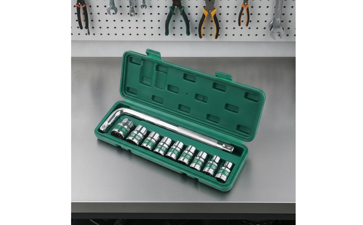 Socket Wrench Kit 1/2-Inch Socket Set with Case Chrome-Finished Tool Set with Sockets for Mechanics, Amateur Mechanics, Automotive Repair, Garage