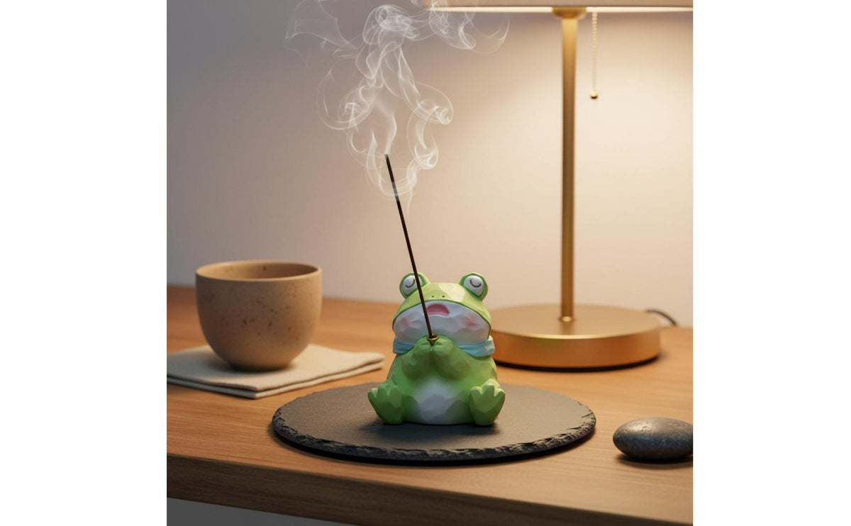 Praying Animal Figurine Creative Design Figurine Perfumed Rod Holder Versatile Resin Animal Perfumed Rod Holder