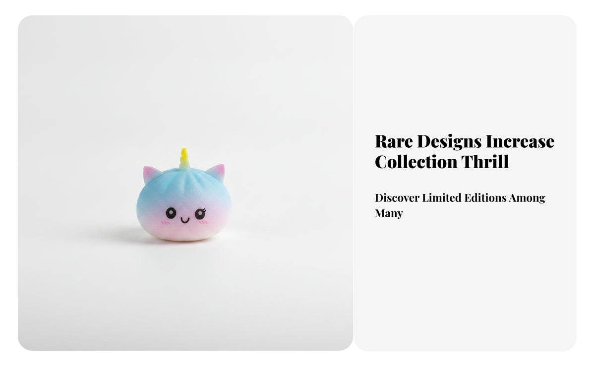 Squeezable Unicorn Bun Stress Toy - Kawaii Squishy Fidget Toy