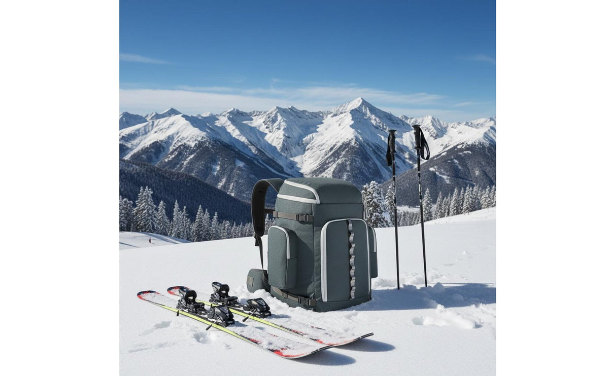 Ski Footwear Backpack Multi-Pocket Design Ski and Snowboard Travel Bag Snowboard Gear Bag Multiple Compartments for Snowboarders
