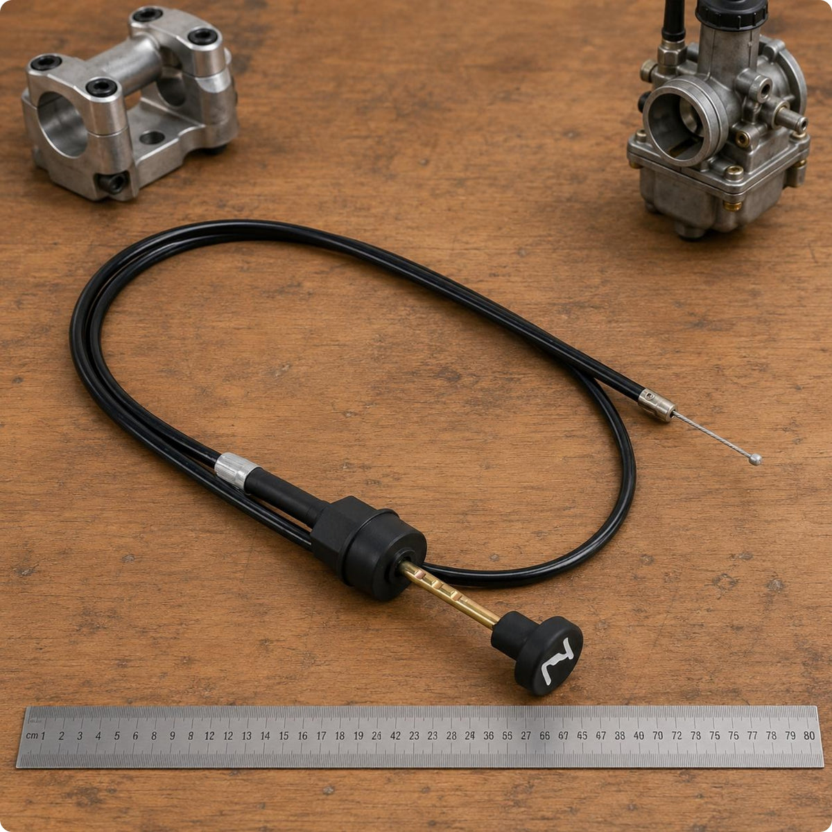 76 Cm Throttle-Choke Cable Sheathed Motorbike Choke Control Cable Plastic Knob Vehicle Parts Long