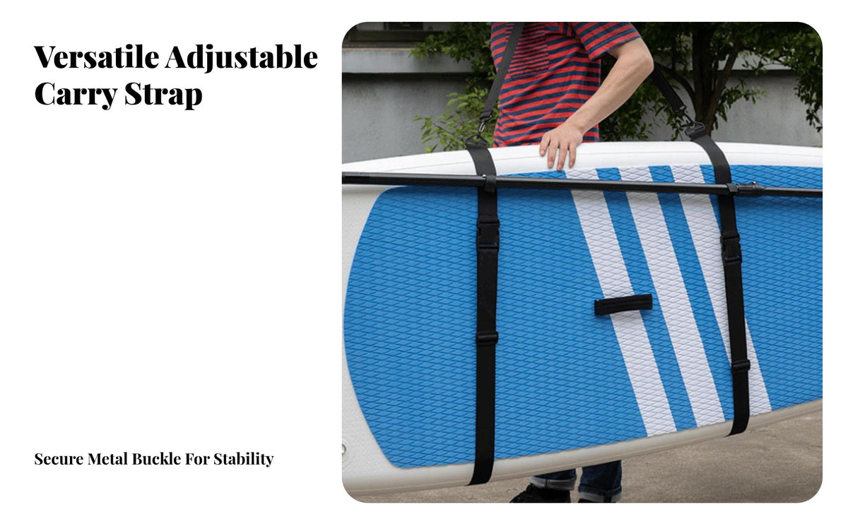 Stand-up Paddleboard Carry Strap Instant-Release Buckles Paddle Board Carry Strap Wave Board Shoulder Carrier Hands-Unrestricted