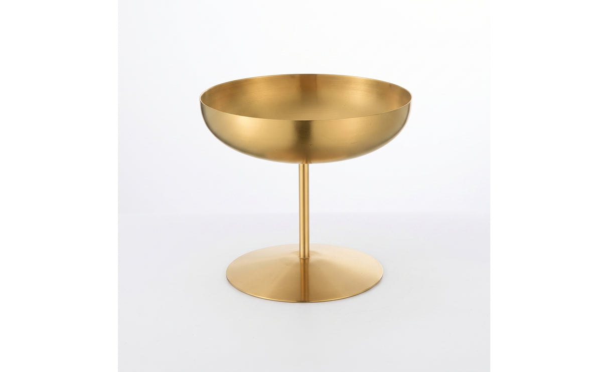 Dessert Cup with Stem Metal Stemmed Ice Sundae Bowl Polished Stainless Steel Dessert Bowl for Hosts, Home, Parties, Cafes