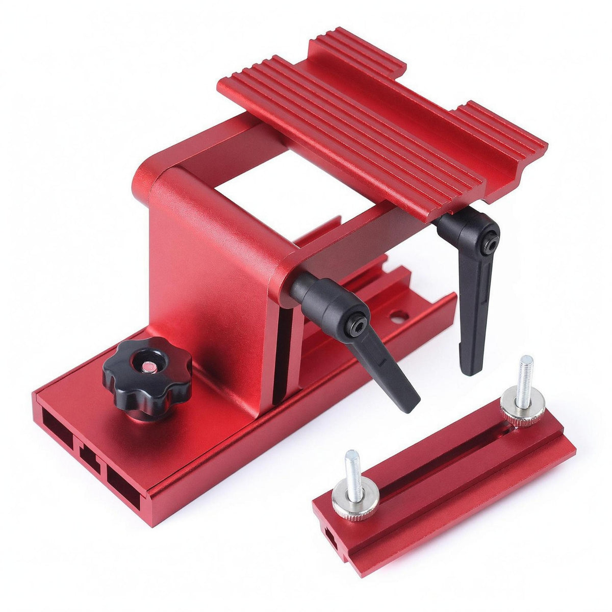 Auxiliary Plate Bench Grinder Sharpening Jig Knurled Fasteners Sharpening Jig Ribbed Adjustable Grinding Guide Anodized Finish