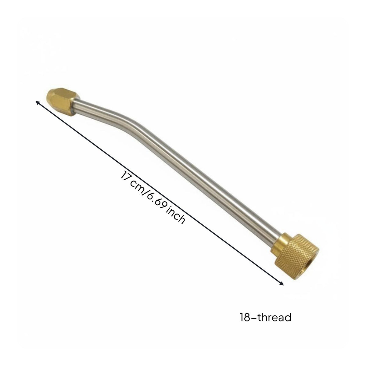 Brass Fittings 25 Degree Fan Spray Nozzle Stainless Steel Steam Cleaner Wand for Appliance Cleaners, DIY Homeowners