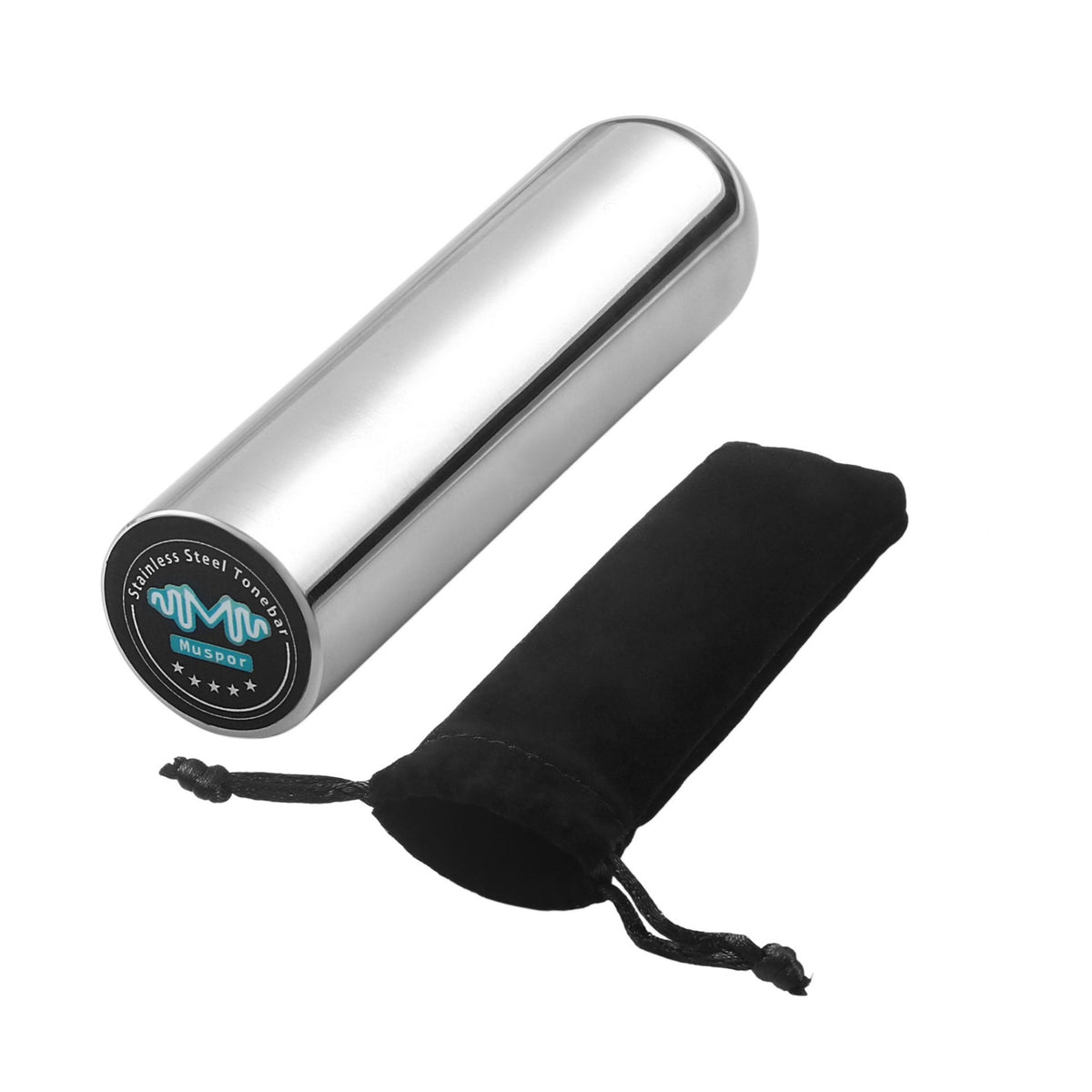 Heavyweight Steel Tone Bar Solid Tone Bar with Round Nose Metal Lap Steel Slide Silver for Dobro