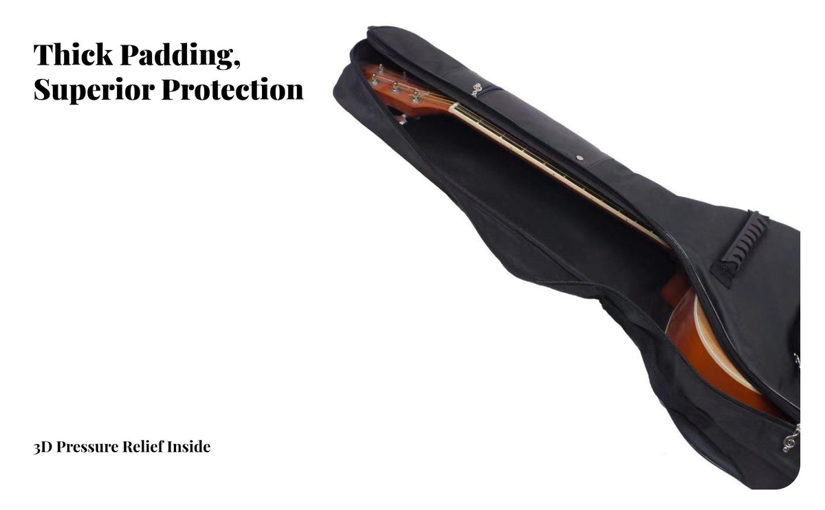 Ukulele Carrying Bag Thickened Padding Acoustic Guitar Gig Bag Soft Guitar Case Waterproof Water-Resistant for Travel, Storage