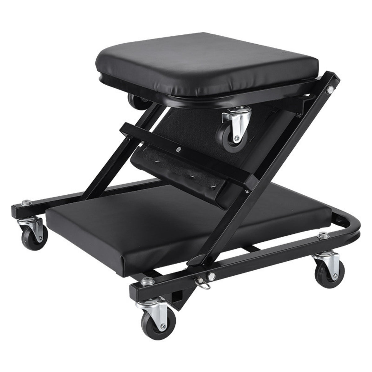 Swivel Creeper with Padded Cushion Slim-Line Rolling Creeper Seat Heavy-Duty Rolling Shop Seat Lightweight for Mechanics
