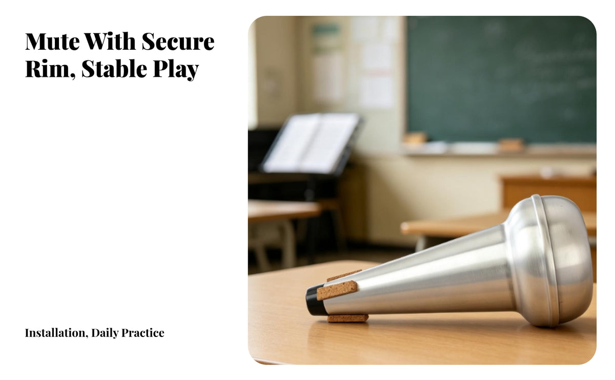 Lightweight Trombone Practice Mute | Tapered Conical Design, Trombone Mute, for Rehearsals