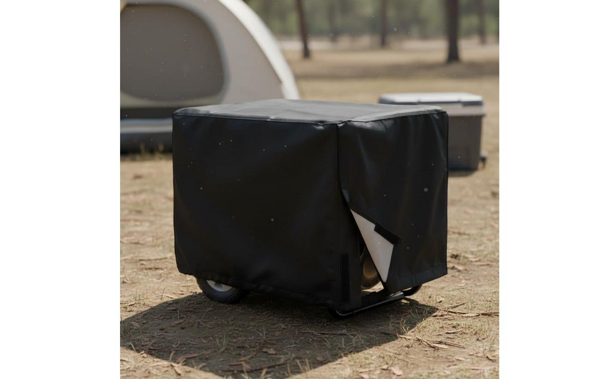 Vented Generator Cover Dustproof Portable Generator Particle Cover 420D Oxford Material Includes Storage Bag for Outdoor