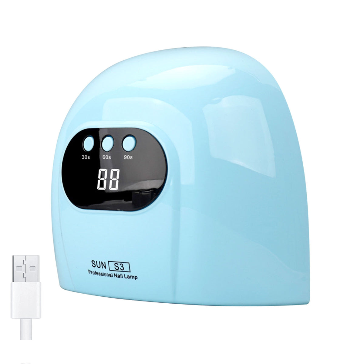 Nail Lamp with Timer Compact Nail Lamp with LCD Display Dryer Home Use Digital for Manicurists, Travel
