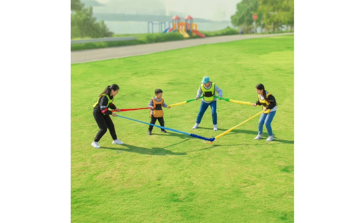 Stretchy Activity Rope Bright Group Game Rope Vibrant Long-Lasting for Children, Team Building, Gym Class