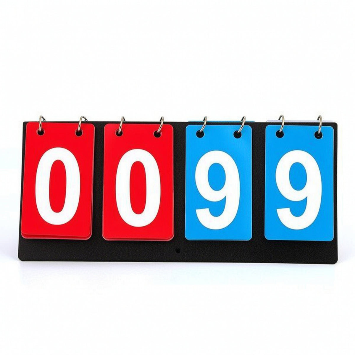 Flip Scoreboard with Number Cards Foldable Flip Scoreboard Manual Score Keeper Portable Tabletop Score Flipper Compact