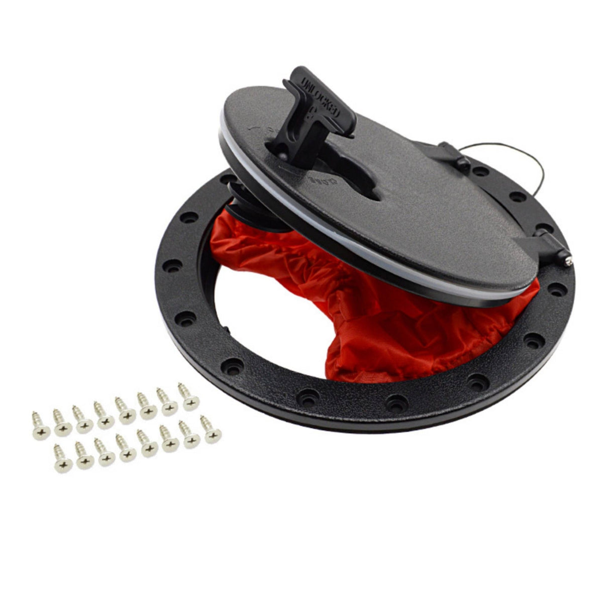 Deck Hatch with Storage Bag Easy to Install to Install Kayak Compartment Cover Cover Water-Resistant for Paddlers