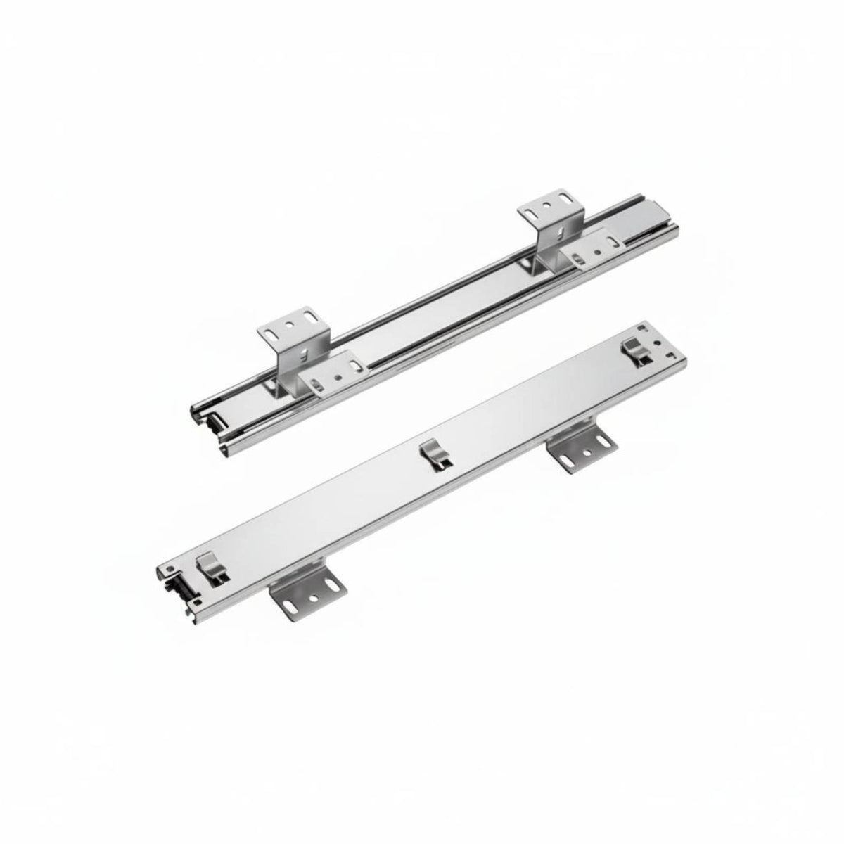 2 Pieces Cabinet Basket Track Thickened Full Extension Drawer Slide