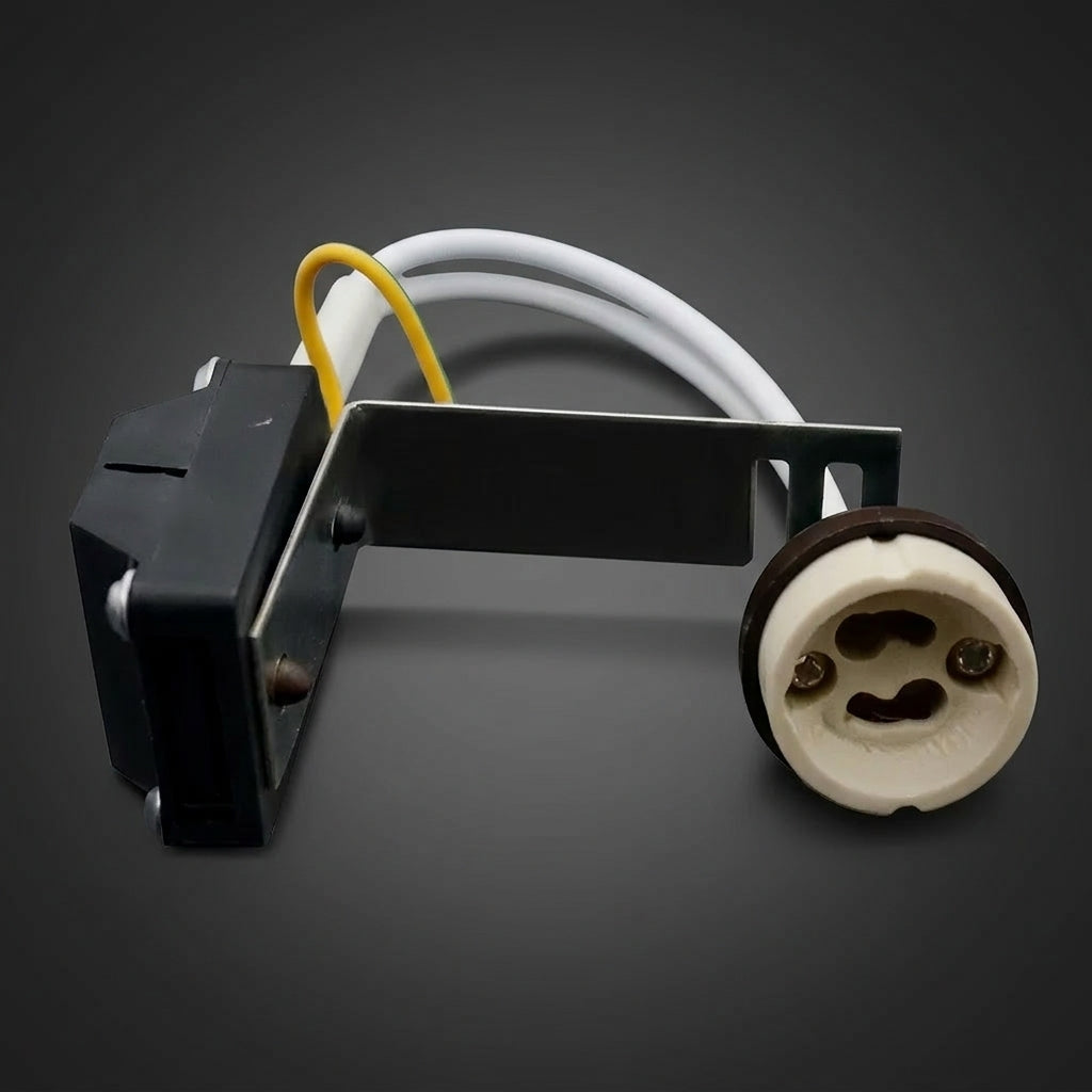 Terminal Block with Holder for Home Lighting, Ceramic Lamp Base with Mounting Bracket for DIY Lighting, 12A Connector Ceramic Part