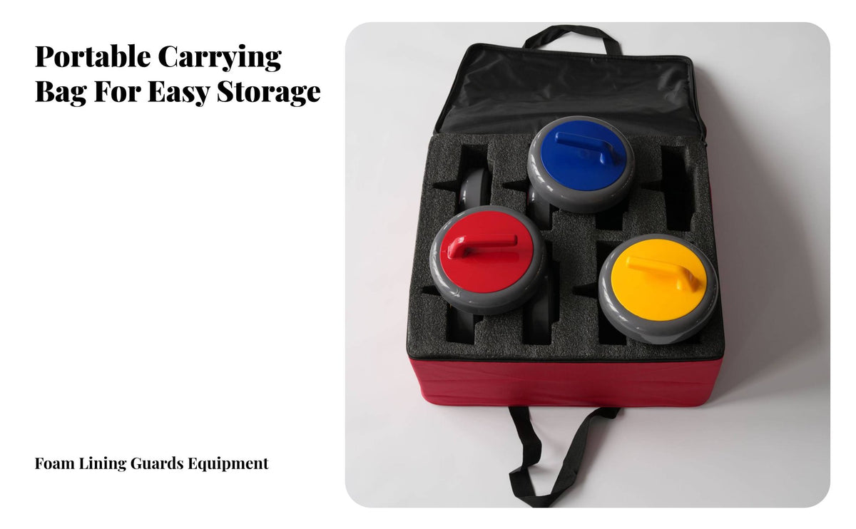 Dry Land Floor Curling Rock Fun Game Indoor Sliding Curling Stone Smooth Sliding Collaborative Play Activity for Families