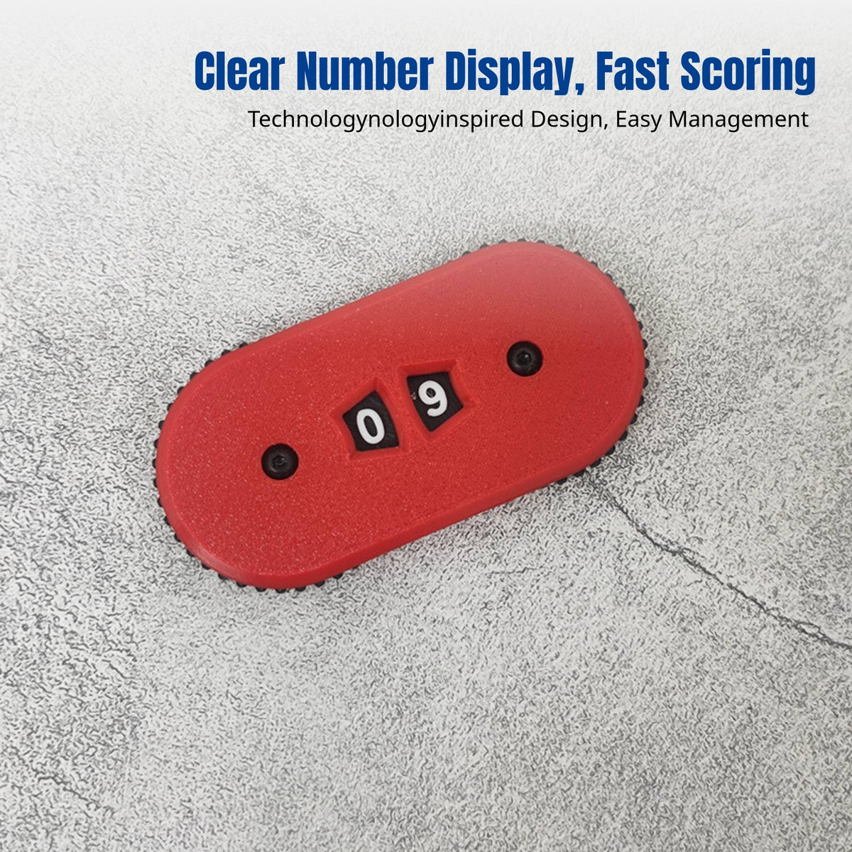 2-Digit Life Counter Three-Dimensional Printed Manual Score Counter Small Design Portable for Hobbyists