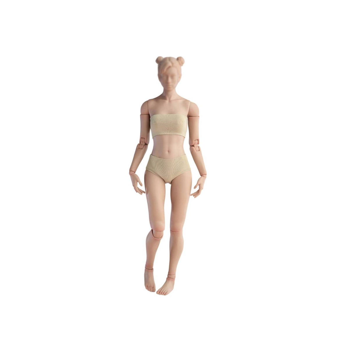 Pale 1/6 Scale Female Body Flexible Female Body with Hand Shapes Collectible Long-Lasting for Customizers