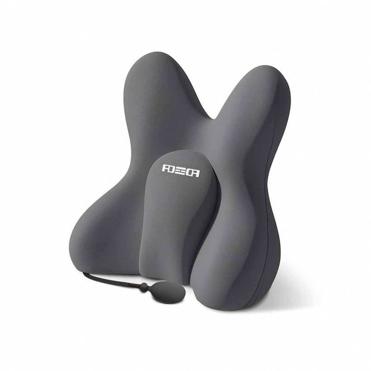Contoured Inflatable Car Seat Cushion Adjustable Car Cushion with Air Tube Ergonomic Inflatable Waist Pillow Comfortable for Drivers