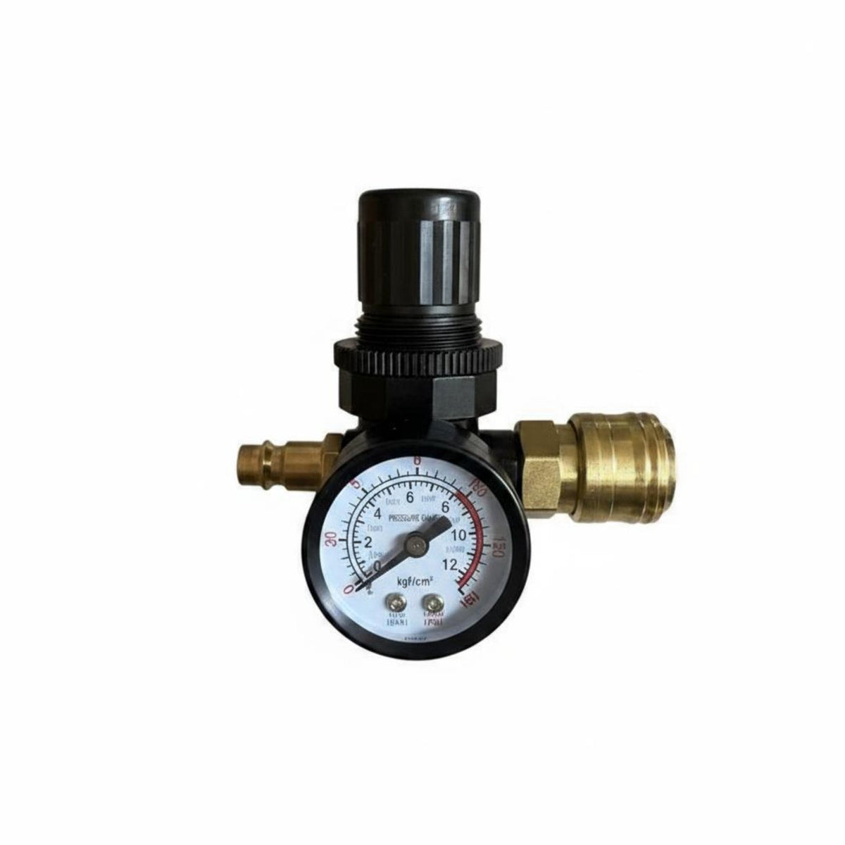 Pressure Regulator with Gauge Inline Air Regulator with Gauge Accurate Air Pressure Adjuster for Workshop