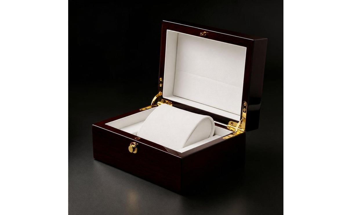 Solid Wood Wooden Watch Box Luxury Watch Box with Cushion Premium Lacquered for Enthusiasts, Collectors, Storage, Gift Packaging, Display