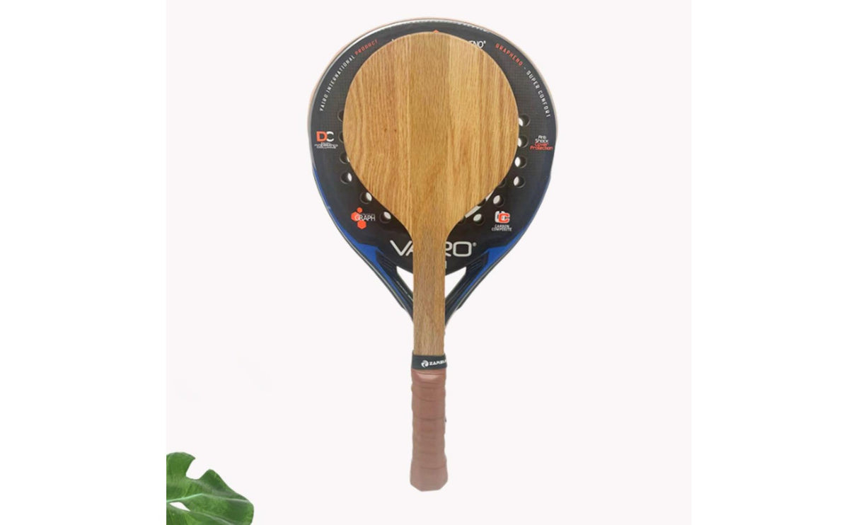 Lightweight Wooden Beach Tennis Paddle with Comfortable Grip