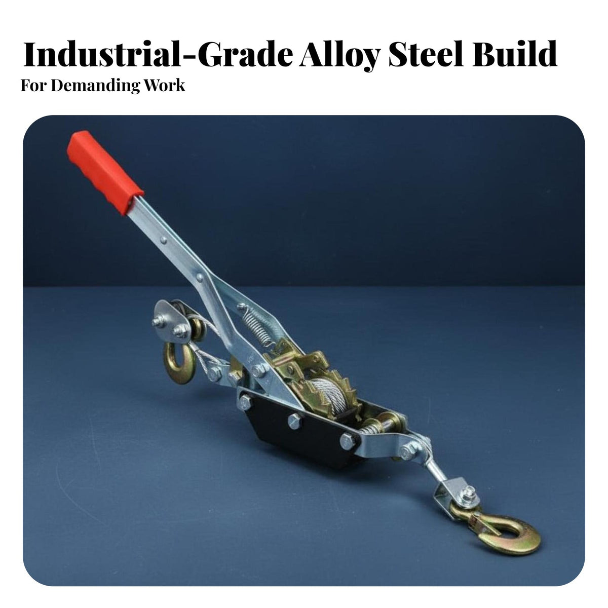 Multi-Functional Ratchet Power Puller Heavy Duty Come Along Tool Labor-Saving for Electricians, Construction Workers, Farm, Workshop, Garage
