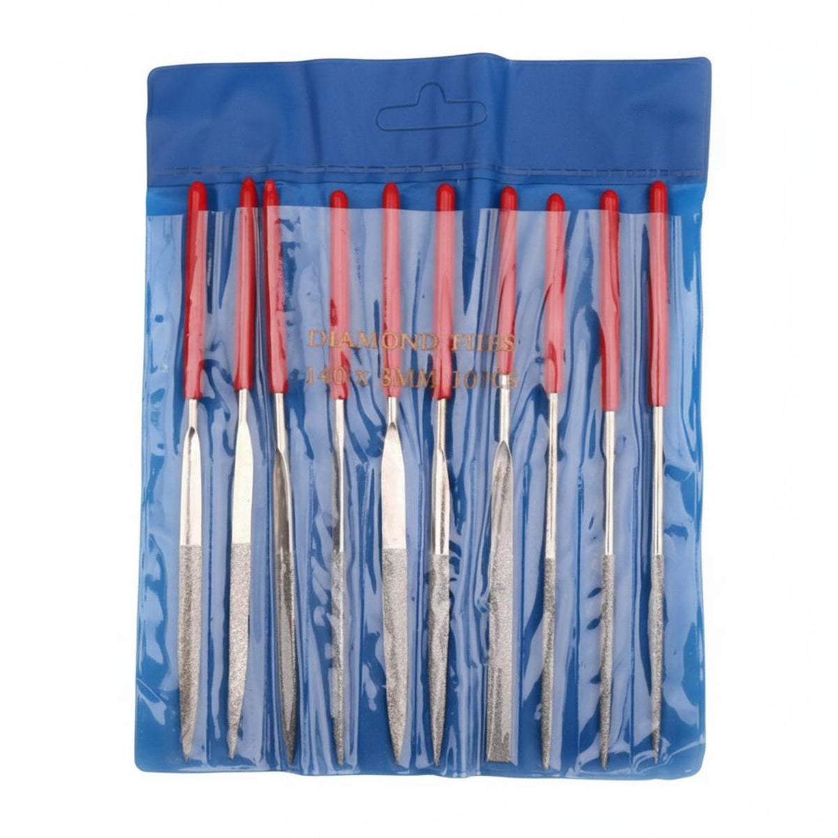 10 Pieces Assorted Shapes Guitar Nut File Set High Hardness Fret Saddle File Portable Carry Bag for Guitarists, DIY Enthusiasts, Woodworking