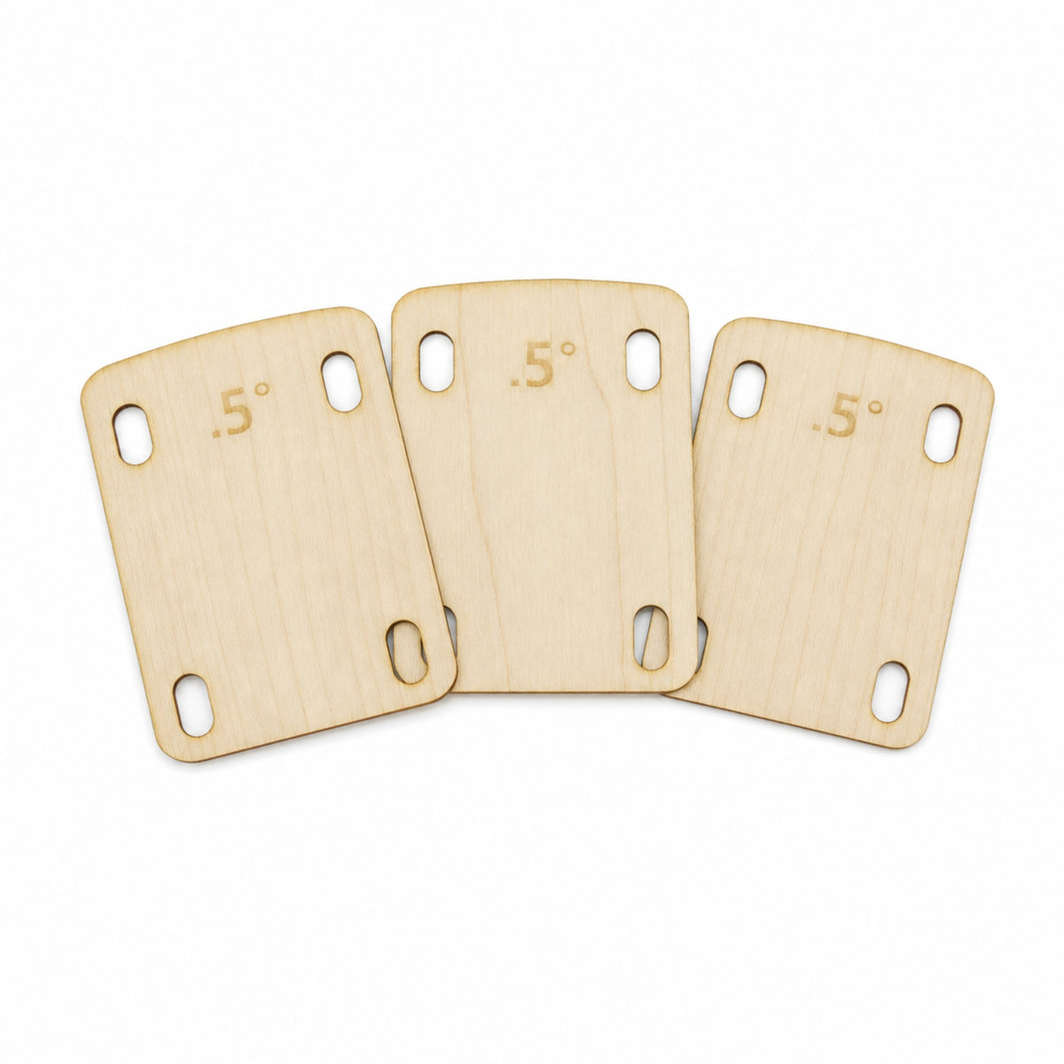 3 Pieces Guitar Neck Shim Screw-on Guitar Neck Shims Wooden for Guitarists
