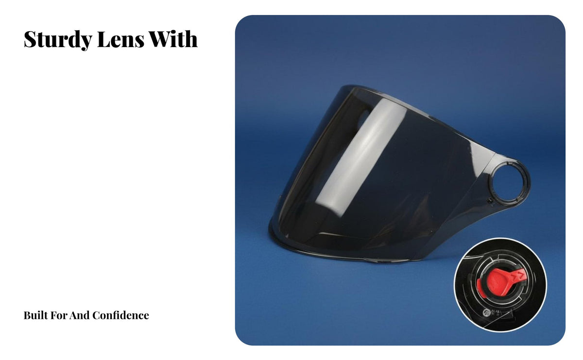 Lens Windproof Half Helmet Face Cover Enhanced Definition Windshield Visor