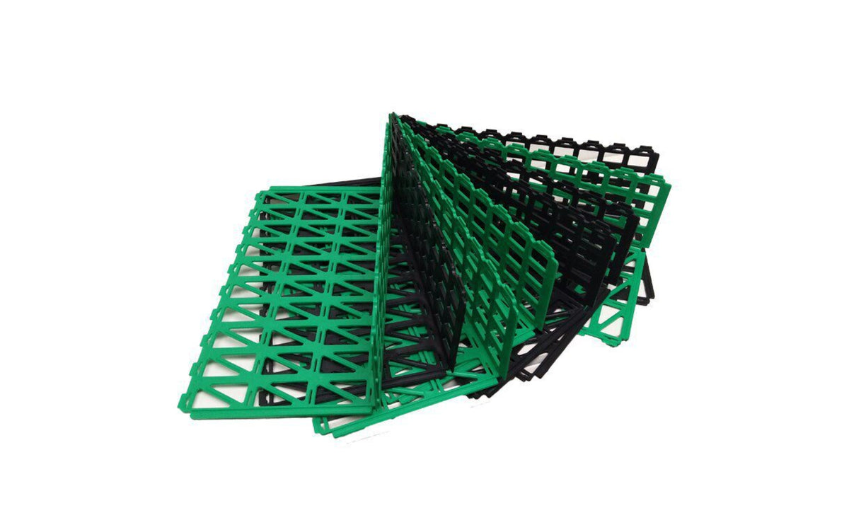 50 Pieces Produce Divider Unified Shelf Divider with Slotted Base Interlocking Display Barrier for Merchandisers, Grocery Stores, Retail Counters