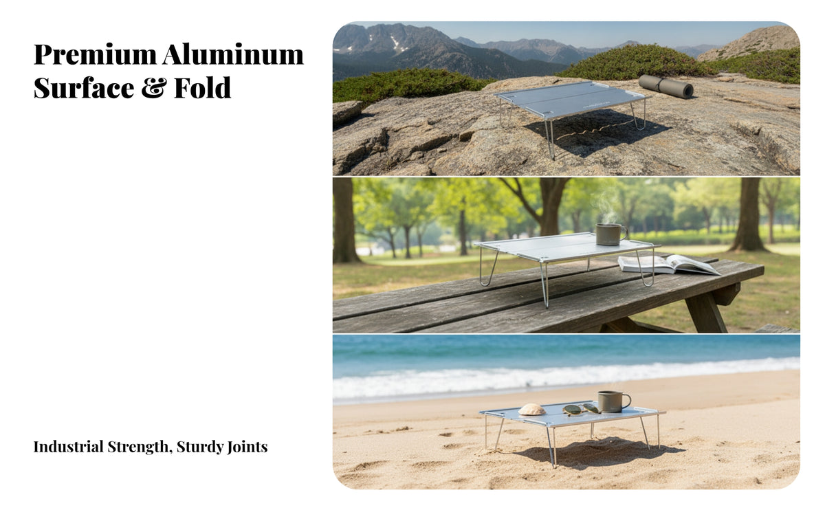 Lightweight Folding Aluminum Table