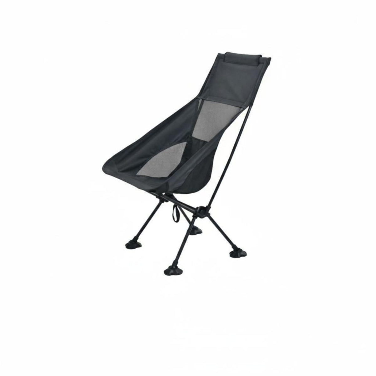 Foldable Design Lightweight Moon Chair Easy to Assemble Ultralight Camp Chair Quick Setup Camping Furniture Stable Structure for Motorcyclists, Backpackers, Motorcycle Touring, Picnics, Backyard, Backpacking