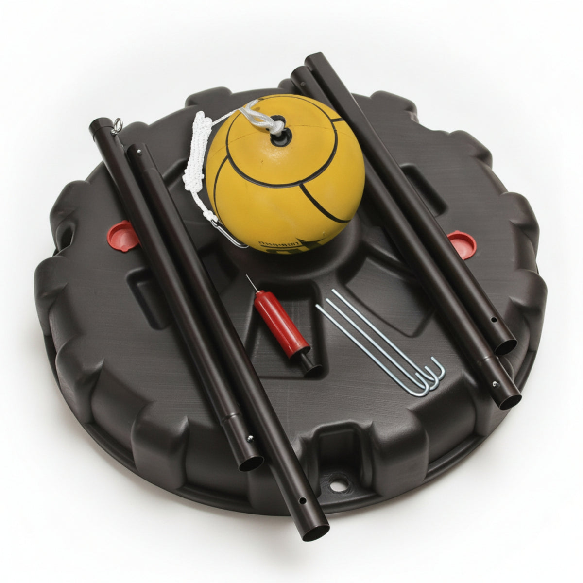 Tetherball Training Set Low-Profile Tetherball Set with Base All-Inclusive for Parks