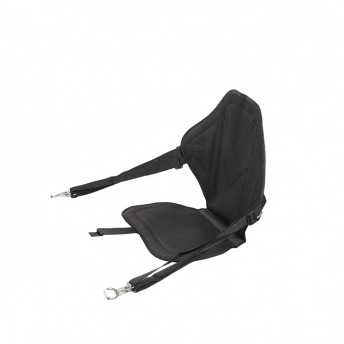 Contoured High-Back Boat Seat Cushion Adjustable Straps Padded Boat Seat Cushion textileCovered Water Gear Metal Clips for Watercraft