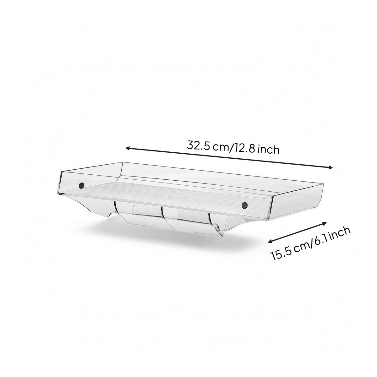 Under-Screen Storage Tray Easy to Clean Under-Screen Organizer Low-Profile Storage Tray with Anti-Slip Pad for Vehicle Owners